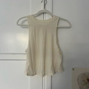 Women's Ivory Sleeveless Top